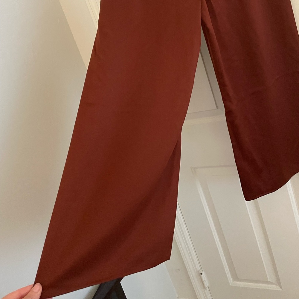 Bronze wide leg pants